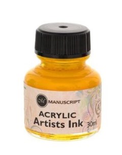Тушь акриловая Acrylic Artists Ink 30 мл бриллиантовый Manuscript