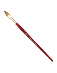 Кисть синтетика 10 овальная язык Oro Rosso 756 короткая ручка Pinax