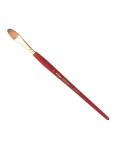 Кисть синтетика овальная Oro Rosso 757 короткая ручка Pinax