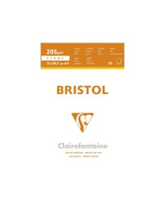 Блокнот для черчения и рисования Bristol А4 20 л 205 г Clairefontaine