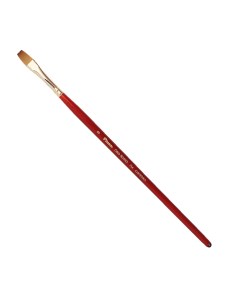 Кисть синтетика 8 плоская Oro Rosso 754 короткая ручка Pinax