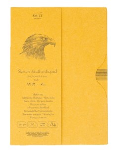 Альбом склейка для набросков SMLT Authentic Kraft А4 60 л 90 г в папке Smltart