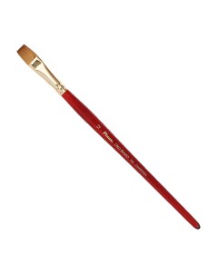 Кисть синтетика 12 плоская Oro Rosso 754 короткая ручка Pinax