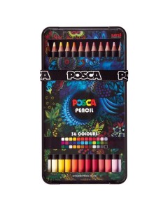 Набор карандашей цветных POSCA 36 шт Uni