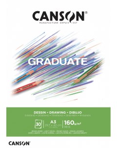 Альбом склейка для смешанных техник Graduate 29 7x42 см 30 л 160 г Canson