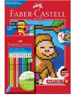Набор цветных карандашей Faber castell Grip 12 шт раскраска в картонной коробке Faber–сastell