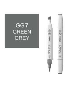 Маркер спиртовой BRUSH Touch Twin цв GG7 серо зелёный Shinhan art (touch)