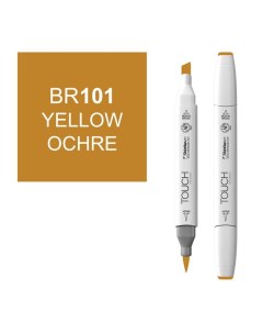 Маркер спиртовой BRUSH Touch Twin цв BR101 охра желтая Shinhan art (touch)