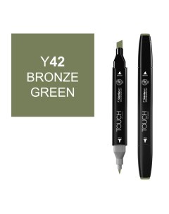 Маркер спиртовой Touch Twin цв Y42 зеленая бронза Shinhan art (touch)