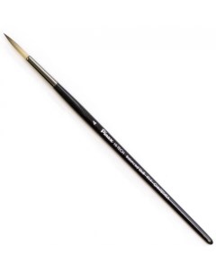 Кисть синтетика 4 круглая HI TECH Balanced Quilll 914 короткая ручка Pinax