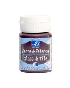 Краска по стеклу и керамике Glass Tile обжиг 50 мл морозный эффект Розовый 351 Lefranc&bourgeois
