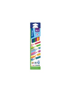 Набор карандашей цветных с двухцветным грифелем SuperSoft 2 in 1 6 цв картон европодвес Berlingo