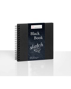 Альбом для эскизов на спирали Hahnemuhle Black Book 23 5х23 5 см 30 л 350 г черные листы Hahnemuhle fineart