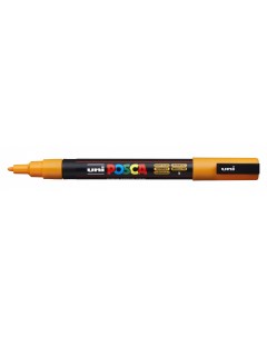 Маркер POSCA PC 3M 0 9 1 3 мм наконечник пулевидный 3 цвет оранжево желтый Uni