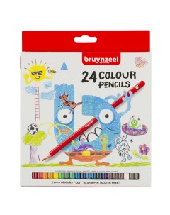 Набор карандашей цветных 24 шт в картонной коробке Bruynzeel