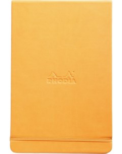 Блокнот Webnotebook А5 96 л с микроперфорацией 90 г оранжевый листы слоновая кость Rhodia