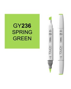 Маркер спиртовой BRUSH Touch Twin цв GY236 весенний зелёный Shinhan art (touch)