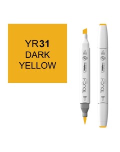 Маркер спиртовой BRUSH Touch Twin цв YR31 темный желтый Shinhan art (touch)
