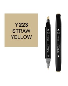 Маркер спиртовой Touch Twin цв Y223 жёлтая солома Shinhan art (touch)