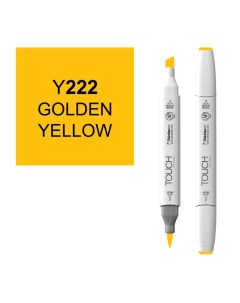Маркер спиртовой BRUSH Touch Twin цв Y222 золотистый жёлтый Shinhan art (touch)
