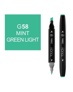 Маркер спиртовой Touch Twin цв G58 светло зеленая мята Shinhan art (touch)