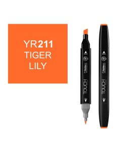 Маркер спиртовой Touch Twin цв YR211 тигровая лилия Shinhan art (touch)