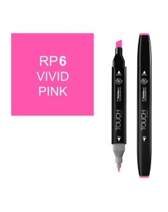 Маркер спиртовой Touch Twin цв RP6 яркий розовый Shinhan art (touch)