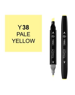 Маркер спиртовой Touch Twin цв Y38 бледный желтый Shinhan art (touch)