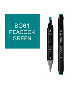 Маркер спиртовой Touch Twin цв BG61 зеленый павлин Shinhan art (touch)