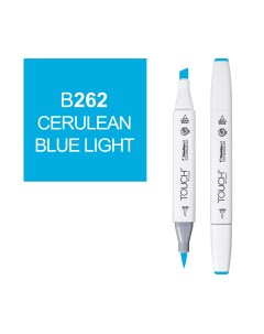 Маркер спиртовой BRUSH Touch Twin цв B262 лазурный голубой Shinhan art (touch)