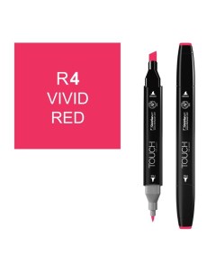 Маркер спиртовой Touch Twin цв R4 яркий красный Shinhan art (touch)