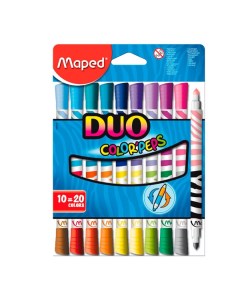 Набор фломастеров Color peps Duo двусторонние 20 цв Maped