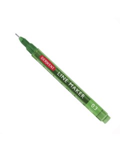 Ручка капиллярная LINE MAKER 0 3 мм зеленый Derwent