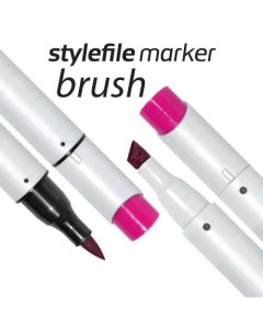 Маркер двухсторонний на спиртовой основе Brush поштучно Stylefile