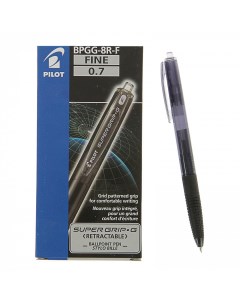 Ручка шариковая Super grip 0 7 мм черная Pilot