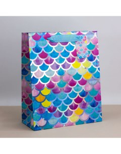 Пакет подарочный Mosaic light pink 26 32 12 5 см M Ilikegift