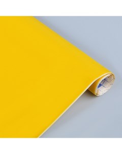Бумага бархатная самоклеящаяся в рулоне 0 45х1 м Желтый Sadipal