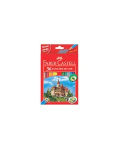 Набор карандашей цветных Faber castell Eco Замок 36 цв точилка в картоне Faber–сastell