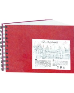 Блокнот для эскизов Travelling sketchbook А5 80 л 130 г Ландшафт красный Лилия холдинг