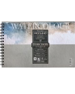 Альбом для акварели на спирали Watercolour studio Torchon 32x41 см 12 л 270 г Fabriano