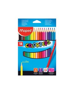 Набор карандашей цветных Color Peps 18 цв в картоне Maped