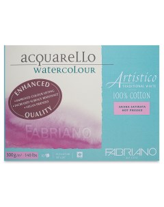 Альбом склейка для акварели Artistico Traditional White Сатин 45x61 см 10л 300 г Fabriano