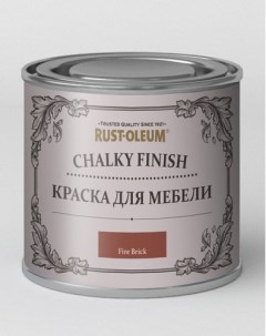 Краска для мебели ультраматовая Chalky банка 125 мл цвет обожженый кирпич Rust-oleum