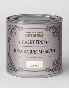 Краска для мебели ультраматовая Chalky банка 125 мл цвет белый мел Rust-oleum