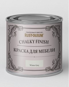 Краска для мебели ультраматовая Chalky банка 125 мл цвет серый зимний Rust-oleum