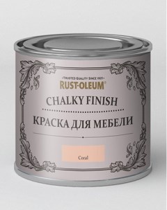Краска для мебели ультраматовая Chalky банка 125 мл цвет коралл Rust-oleum