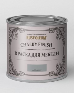 Краска для мебели ультраматовая Chalky банка 125 мл цвет антрацит Rust-oleum