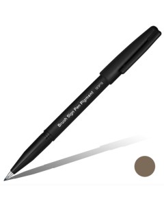 Фломастер кисть Brush Sign Pen Pigment цвет сепия Pentel