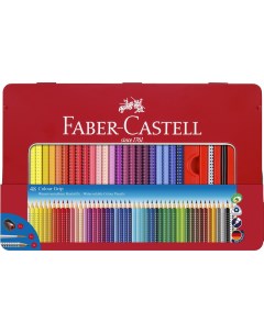 Набор карандашей цветных подарочной Faber castell Grip 2001 48 шт в металлической коробке Faber–сastell