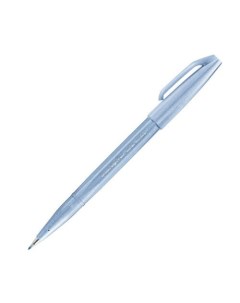 Фломастер кисть Brush Sign Pen цвет серо голубой Pentel